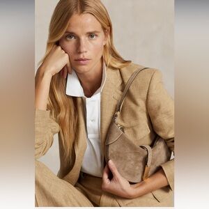 Polo Ralph Lauren Polo ID Suede Mini Shoulder Bag